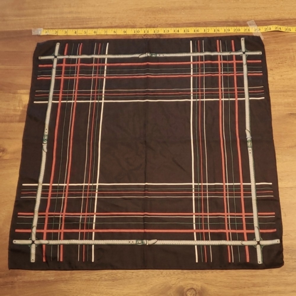 Vintage 100% silk italian square scarf.